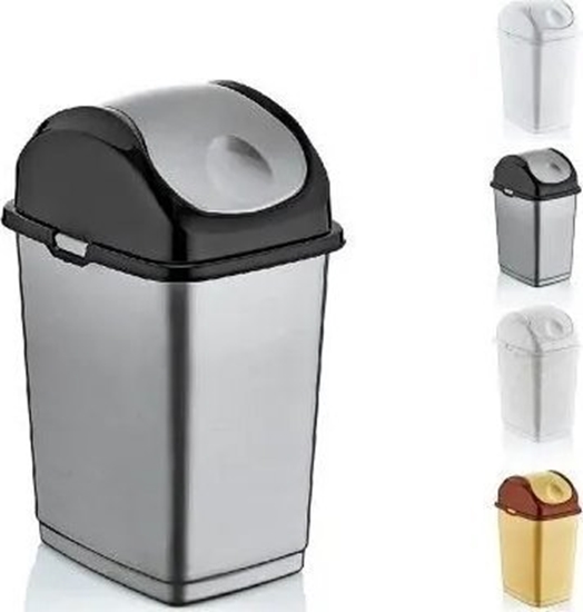 Picture of Pojemnik uchylny SLIM 10 l - biay 240x195x365 mm