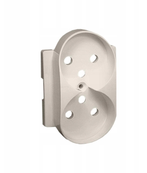 Picture of Pokrywa gniazda podwójnego Kontakt-Simon 82 82068PDZ-31 z uziemieniem z przesonami do ramek Detail kremowa