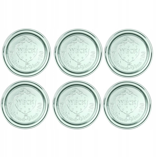 Picture of Pokrywa szklana Weck 100 mm, 6 szt.