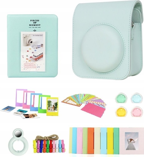 Picture of Pokrowiec LoveInstant Zestaw 8w1 Akcesoria Do Fujifilm Instax Mini 12 / Zielony - Mitowy