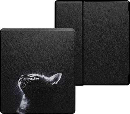 Изображение Pokrowiec Strado Etui graficzne Smart Case do Kindle Oasis 2019 (Moon Cat)