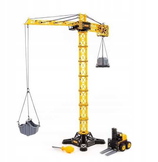 Picture of Polesie 09255 Klocki uraw budowniczy Gigant z adowark 588 elementów w pudeku