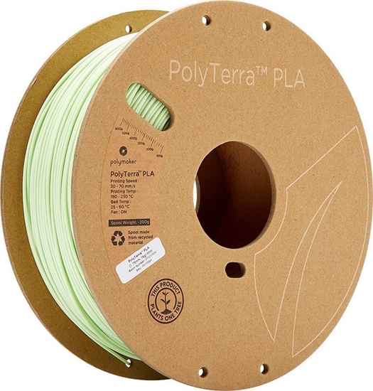 Изображение Poly Filament Polymaker PolyTerra PLA 1,75mm, 1kg - Mint}