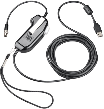 Picture of Poly SHS 2371-11 - PTT (Push-to-Talk)-Headset-Adapter - USB, Stereo, nicht seriell - TAA-konform - Replaces Poly SKU 92371-11