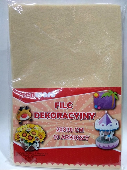 Picture of Polsirhurt Filc dekoracyjny kremowy 20x30 10szt.