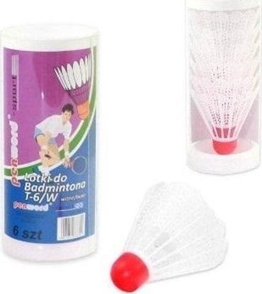 Изображение Polsirhurt Lotki do badmintona biae op 6 szt. w tubie T-6/W