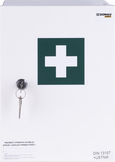 Picture of Polska Firma Apteczka nacienna Donau Safety 30.2" DIN 13157 (+ ustnik) metalowa