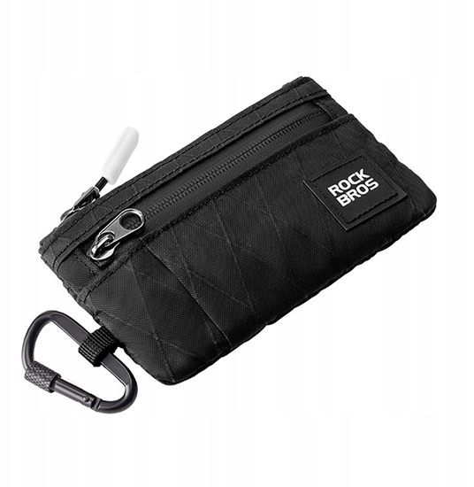 Picture of Rockbros Rockbros Travel Wallet with Carabiner - Black