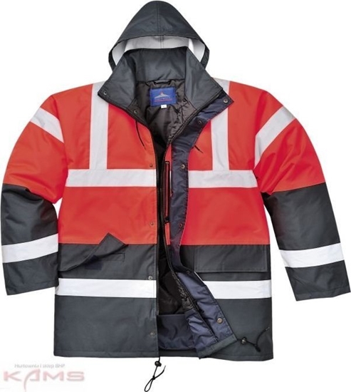 Изображение Portwest S466 Dwukolorowa kurtka ostrzegawcza - óto-czarny XXL