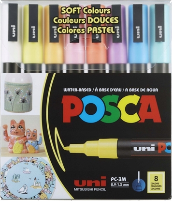 Picture of Posca POSCA Marker UNI PC-3M 8er Set Pastell