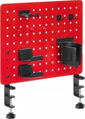 Picture of Powerton Pegboard zacisk do monta�u pod biurkiem, czerwony, do gry