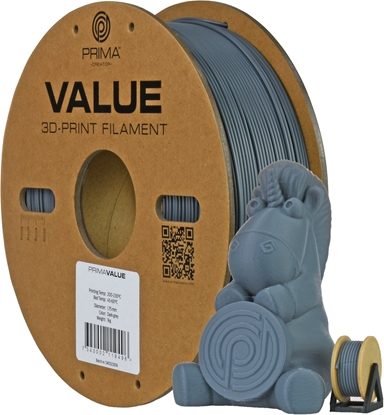 Picture of PrimaValue ABS filament for 3D printer, 1.75 mm, dark gray