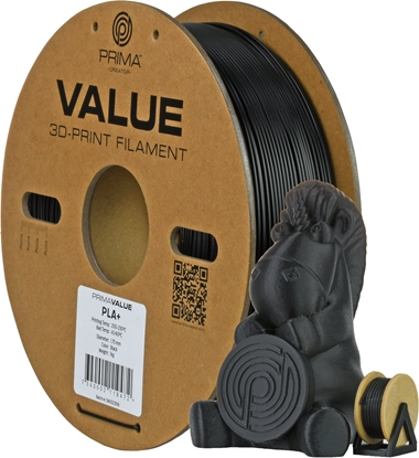 Picture of PrimaValue PLA+ filament for 3D printer, 1.75 mm, black