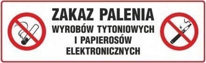 Attēls no PROCERA Znak TDC, Zakaz palenia wyrobów tytoniowych i papierosów elektronicznych