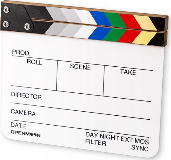 Picture of Prof. Klaps Filmowy Studyjny Do Filmu 28x24cm Biay Kolor Na Pisaki Mazaki / Ocjb02