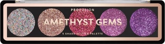 Изображение ProFusion Profusion Amethyst Gems Eyeshadow Palette paleta 5 cieni do powiek