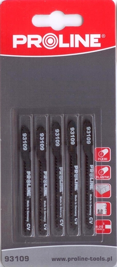 Изображение Pro-Line Brzeszczoty do wyrzynarki 5szt. 75mm 12TPI typ T - 93109