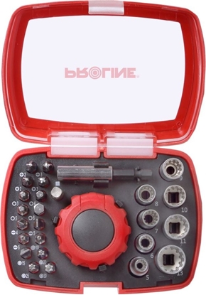 Attēls no Pro-Line Zestaw kocówek i nasadek z grzechotk i uchwytem magnetycznym, 27 szt. (10702)