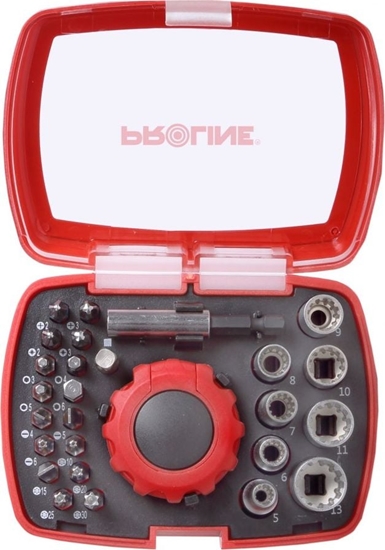 Picture of Pro-Line Zestaw kocówek i nasadek z grzechotk i uchwytem magnetycznym, 27 szt. (10702)