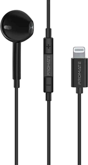 Picture of Promate MonoPod Ergonomic Mono MFI Certified In-Ear Wired Earphones Lightning  / 1.3m