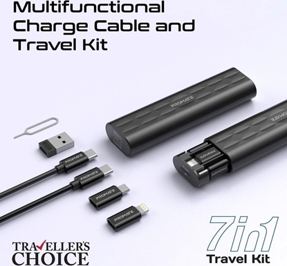 Attēls no Kabel USB Promate USB-C - microUSB 0.3 m Czarny (6959144066486)