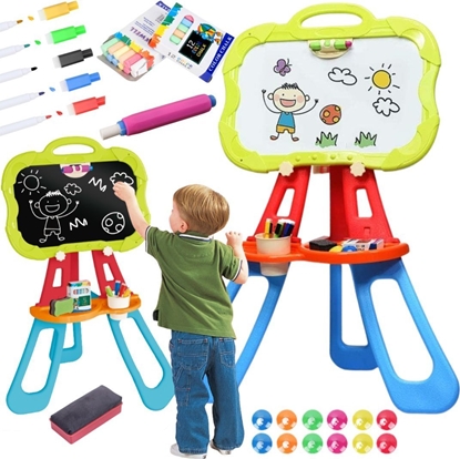 Изображение ProNice DWUSTRONNA TABLICA SUCHOCIERALNA KREDA MARKERY MAGNESY MAY ARTYSTA