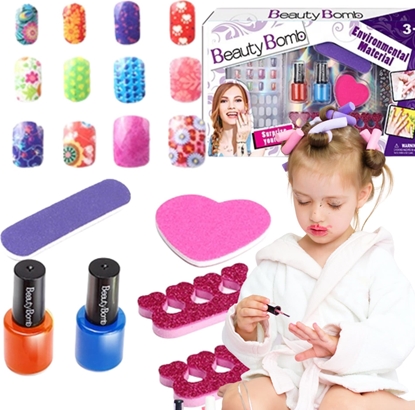 Attēls no ProNice Zestaw Do Robienia Paznokci Naklejki I Frezarka Maszynka Tipsy Brokat