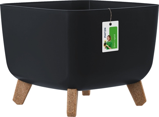 Picture of Prosperplast Doniczka na nókach Gracia Square DGQL300 Antracyt