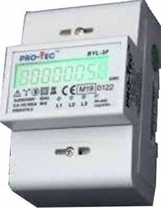 Picture of Protec Licznik energii elektrycznej Pro-Tec 3F cyfrowy MID BYL-3F 0,5-10(100)A 4200300