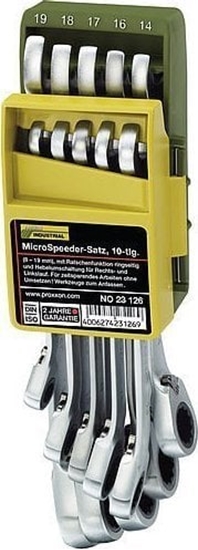 Picture of Proxxon Zestaw kluczy MicroSpeeder w skadanym uchwycie 8-19 mm [10 czci]