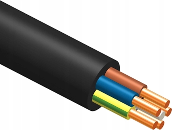 Picture of Przewód lsk Kabel ziemny elektroenergetyczny YKY 5X4mm2 0,6/1kV bben NKT 112271058D0500