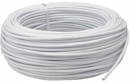 Изображение Przewód mieszkaniowy OMY 2x1mm2 300/300V biay krek 100m