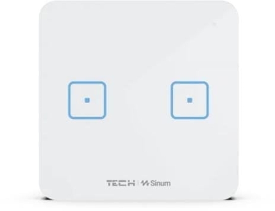 Picture of Przewodowy wcznik dwupolowy biay WS-02M Tech Sterowniki