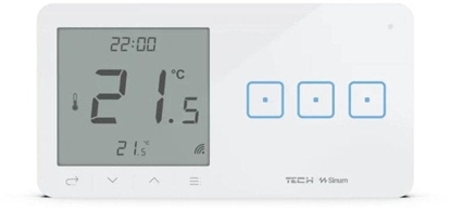 Picture of Przewodowy wcznik wiata potr. z regulatorem pokojowym biay WSR-03MP Tech Sterowniki