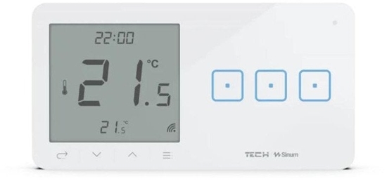 Picture of Przewodowy wcznik wiata potr. z regulatorem pokojowym biay WSR-03MP Tech Sterowniki