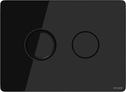 Attēls no Przycisk spukujcy Cersanit Accento do WC czarny (S97-053)