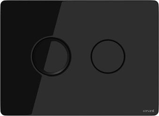 Picture of Przycisk spukujcy Cersanit Accento do WC czarny (S97-053)