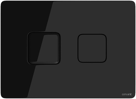 Picture of Przycisk spukujcy Cersanit S97-058 PRZYCISK ACCENTO KWADRAT PNEUMAT, SZKO CZARNE // DLP.C.ACCENTO-KW-P-SZKO-CZARNE
