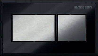 Изображение Przycisk spukujcy Geberit PNEUMATYCZNY PRZYCISK URUCHAMIAJCY WC GEBERIT, KSZTAT GEONETRYCZNY, PODTYNKOWY, DWUDZIELNY, SIGMA 12CM, CZARNY // DLP.G.116.051.KV.1