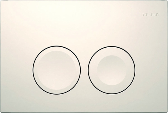 Изображение Przycisk spukujcy Geberit Przycisk uruchamiajcy Geberit Delta25, przedni, biay-alpin [1/10/180]