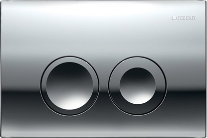 Изображение Przycisk spukujcy Geberit Przycisk uruchamiajcy Geberit Delta25, przedni, chrom byszczcy [1/10/180]