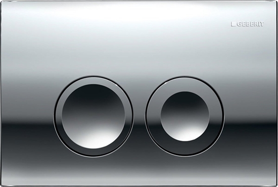 Изображение Przycisk spukujcy Geberit Przycisk uruchamiajcy Geberit Delta25, przedni, chrom byszczcy [1/10/180]