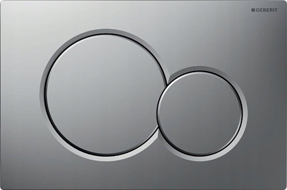Изображение Przycisk spukujcy Geberit Przycisk uruchamiajcy Geberit Sigma01, przedni, chrom mat, easy-to-clean [1/10]