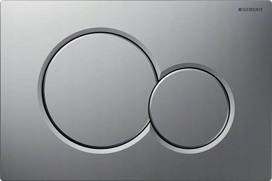Изображение Przycisk spukujcy Geberit Przycisk uruchamiajcy Geberit Sigma01, przedni, chrom mat, easy-to-clean [1/10]