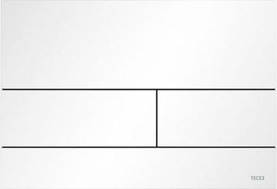 Изображение Przycisk spukujcy Tece TECEsquare II - przycisk spukujcy z metalu do WC, biay matowy