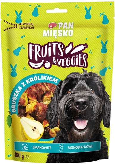 Picture of Przysmak dla psa Fruits & Veggies Gruszka z królikiem (dorosy) 100g