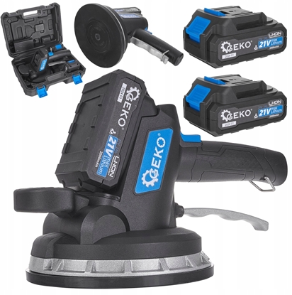 Attēls no Przyssawka wibrujca akumulatorowa do ukadania pytek  zestaw z adowark i 2xAKU 21V (6)