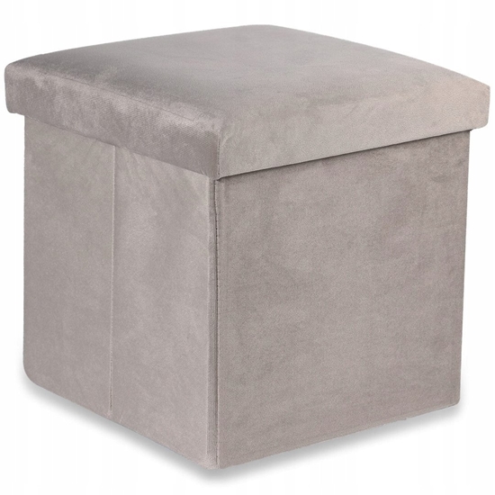 Picture of Pufa skadana M - 30x30x30cm aksamit be