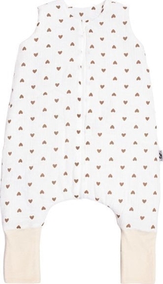 Picture of PULP BAMBOO piworek Mulinowy letni z nogawkami- Serduszka 0,5 TOG od 1 roku do 2,5lat