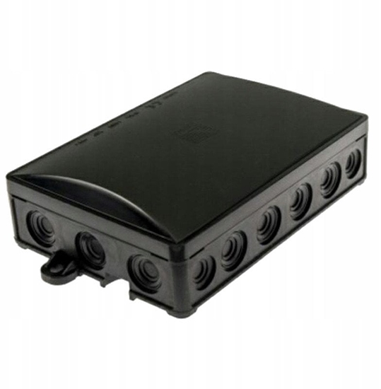 Picture of Puszka instalacyjna Pawbol A.0065C hermetyczna, natynkowa 90x130 klik, IP54 czarna